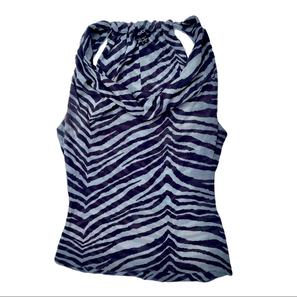 Bebe Zebra Halter Top